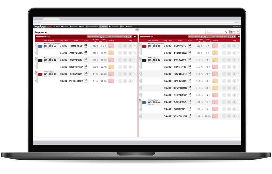 KanbanBOX sequencer example