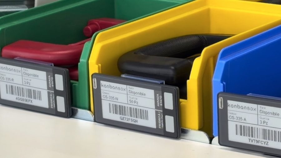 Electronic Labels for Kanban Systems